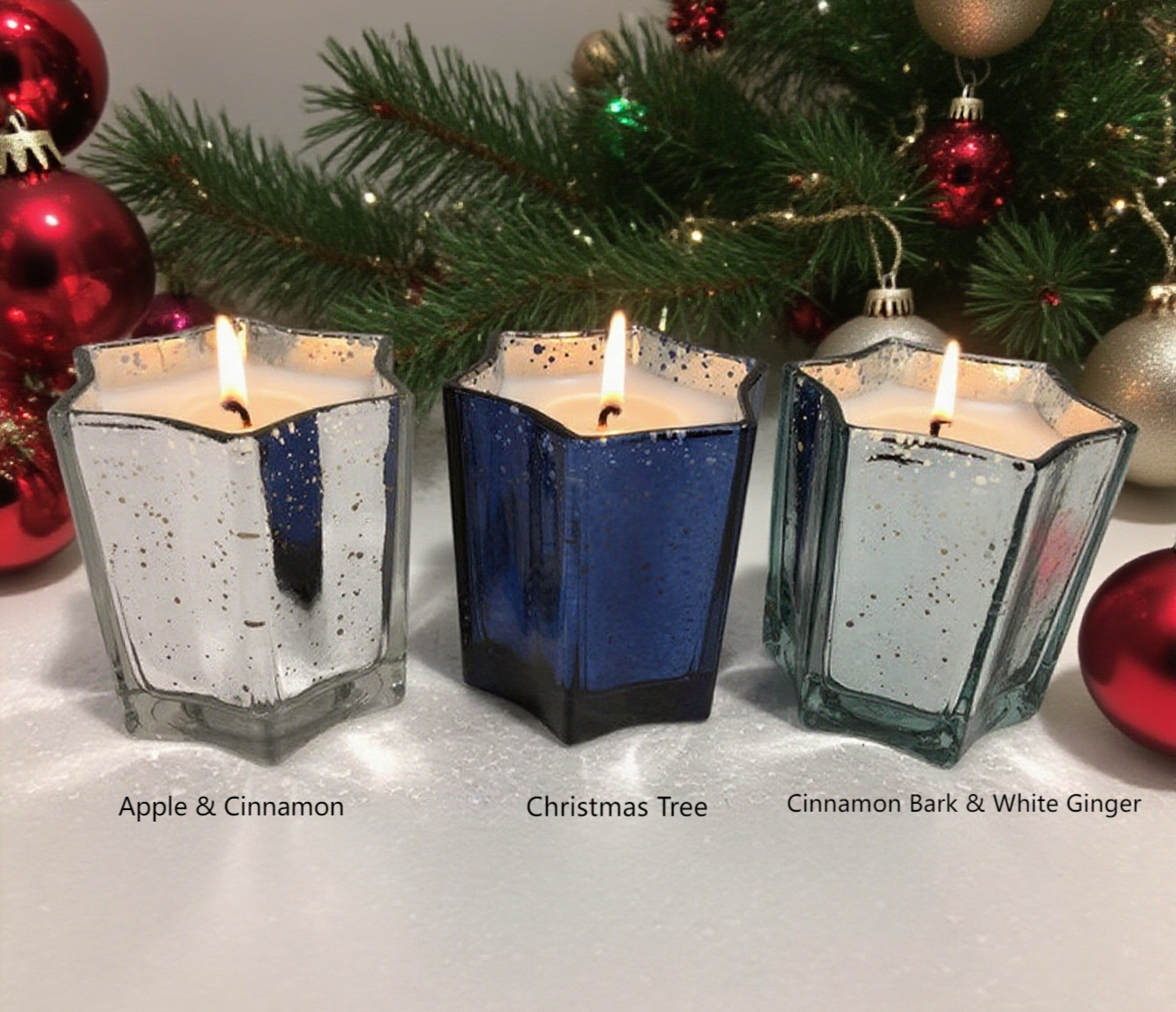 Mercury Star Glass Candle